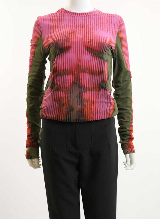 Jean Paul Gaultier Body Morph Mesh Unisex Top