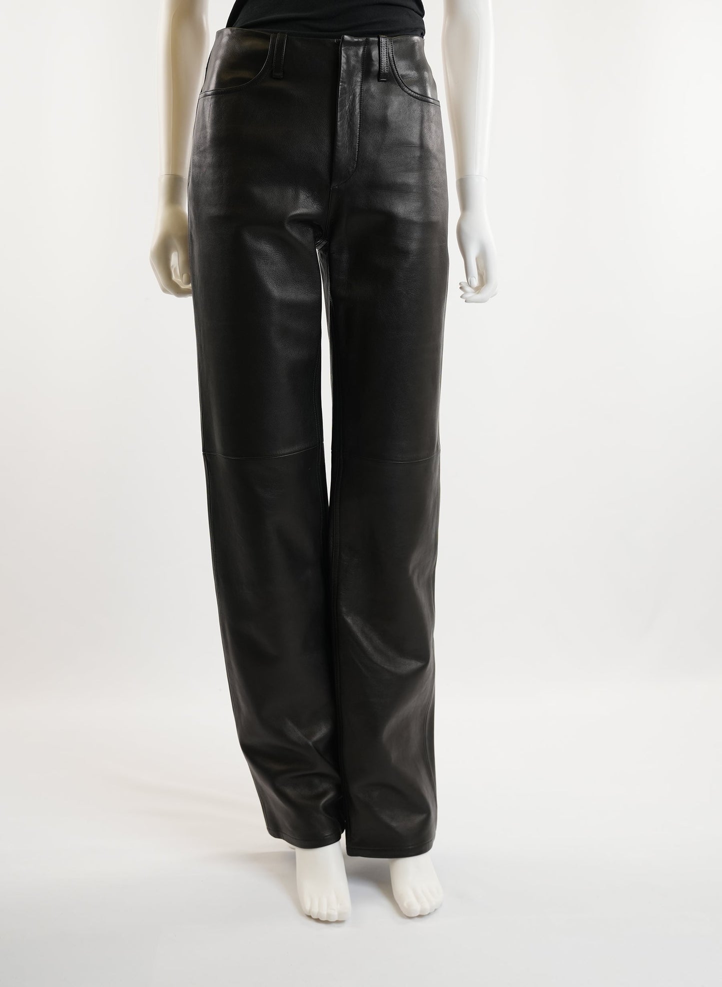 Alexander Wang Black Leather Pants