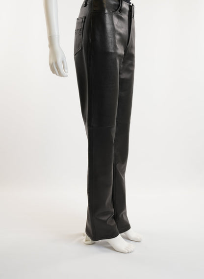 Alexander Wang Black Leather Pants