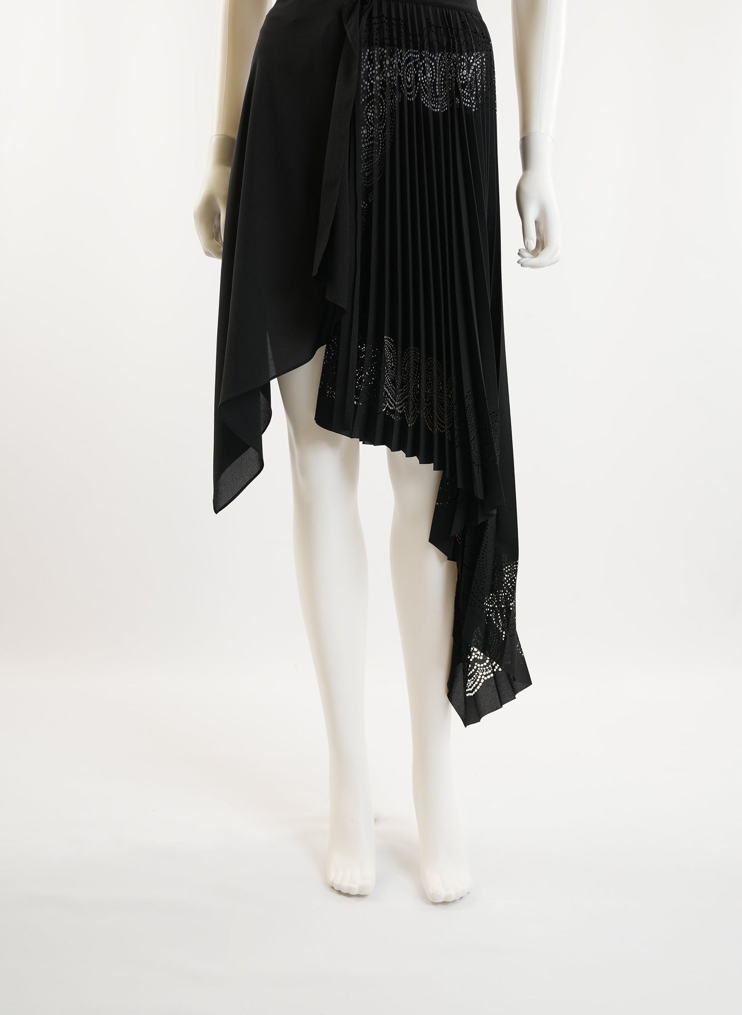 Givenchy Black Pleated Skirt