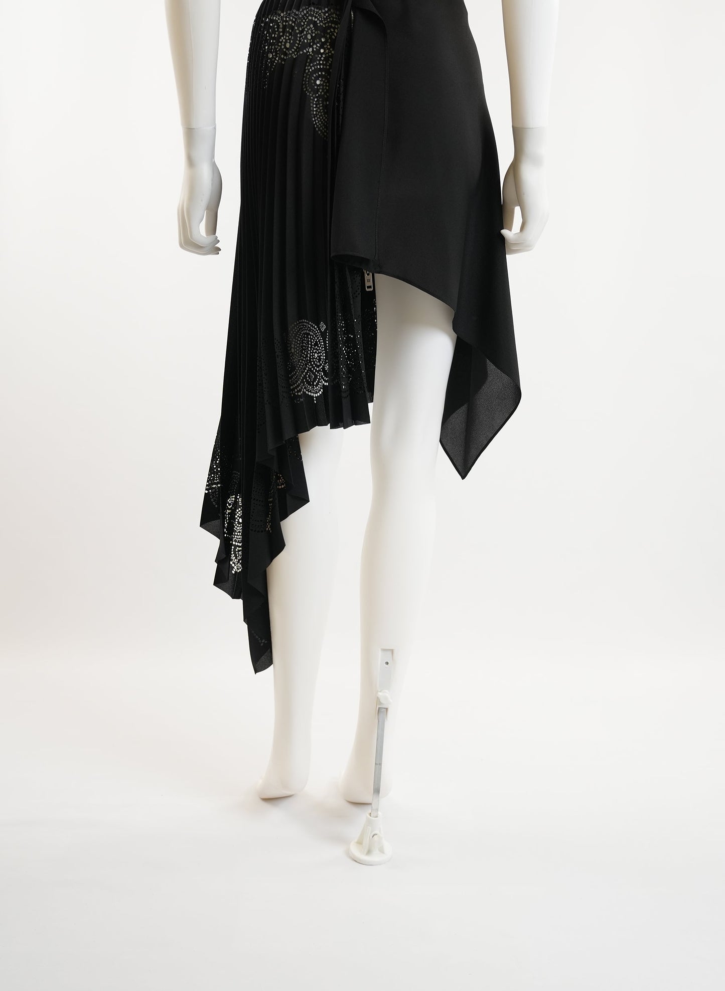 Givenchy Black Pleated Skirt