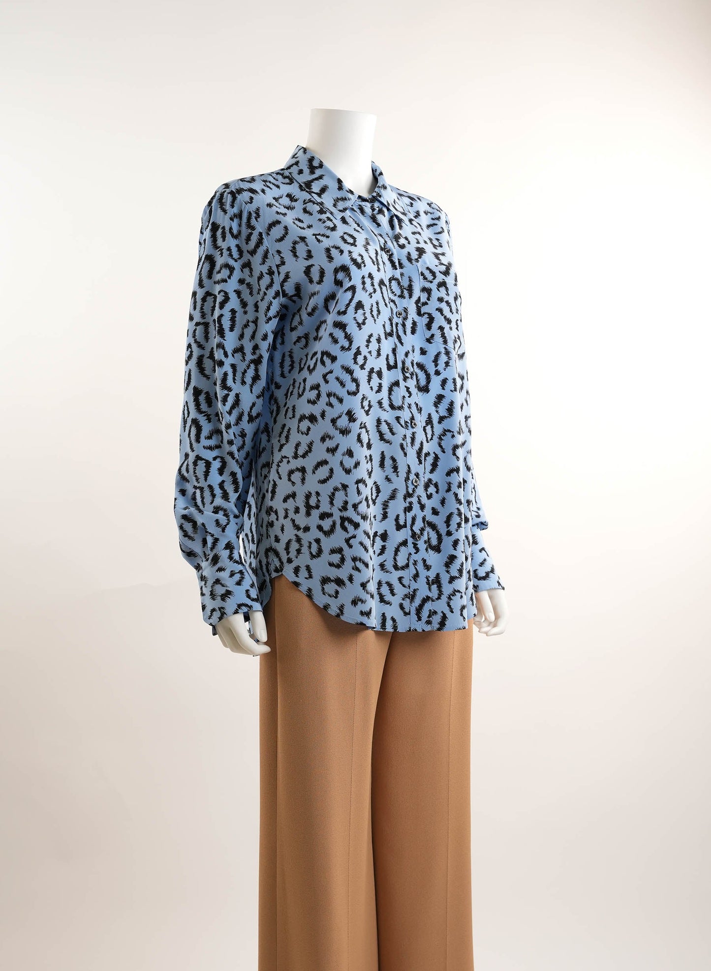 A.L.C Emerson Leopard Button Front Shirt