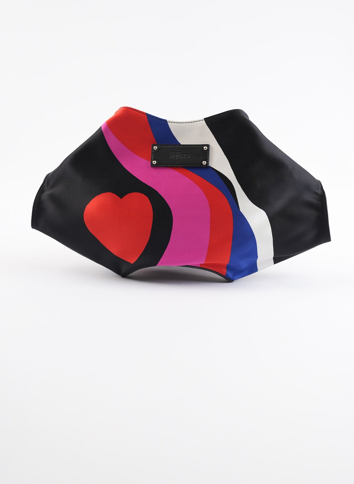 Alexander McQueen Satin Manta Clutch