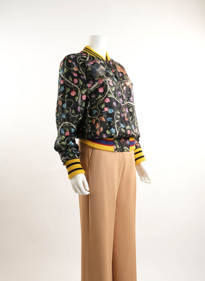 Gucci Birds of Prey Silk Bomber