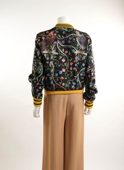 Gucci Birds of Prey Silk Bomber