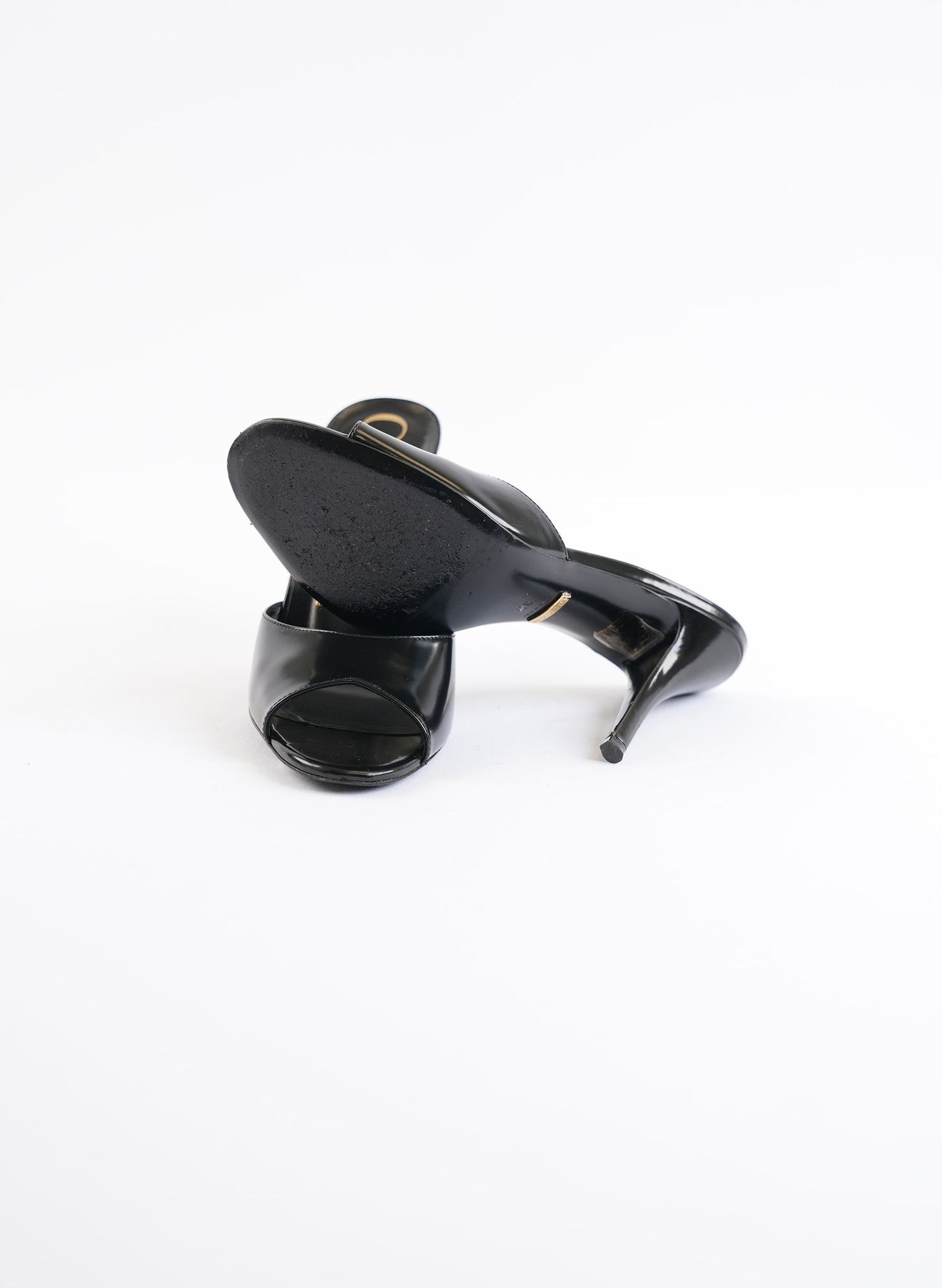 Gucci Polished Calfskin Scarlet Slides