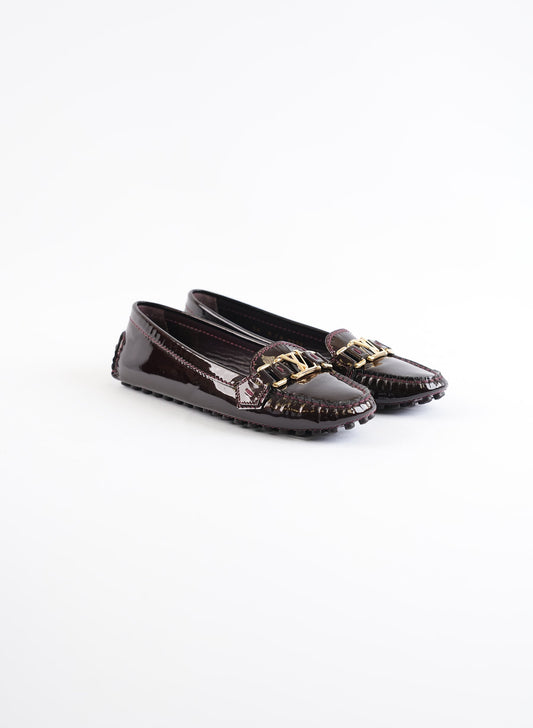 Louis Vuitton Armante Patent Leather Moccasins
