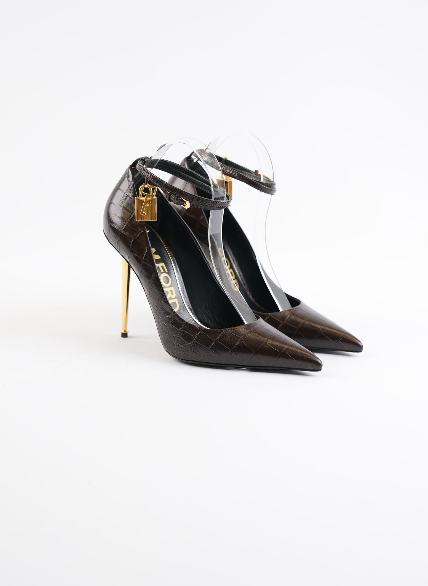 Tom Ford Lock Ankle Strap Heels