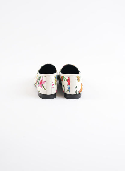 Gucci Canvas Floral Loafers