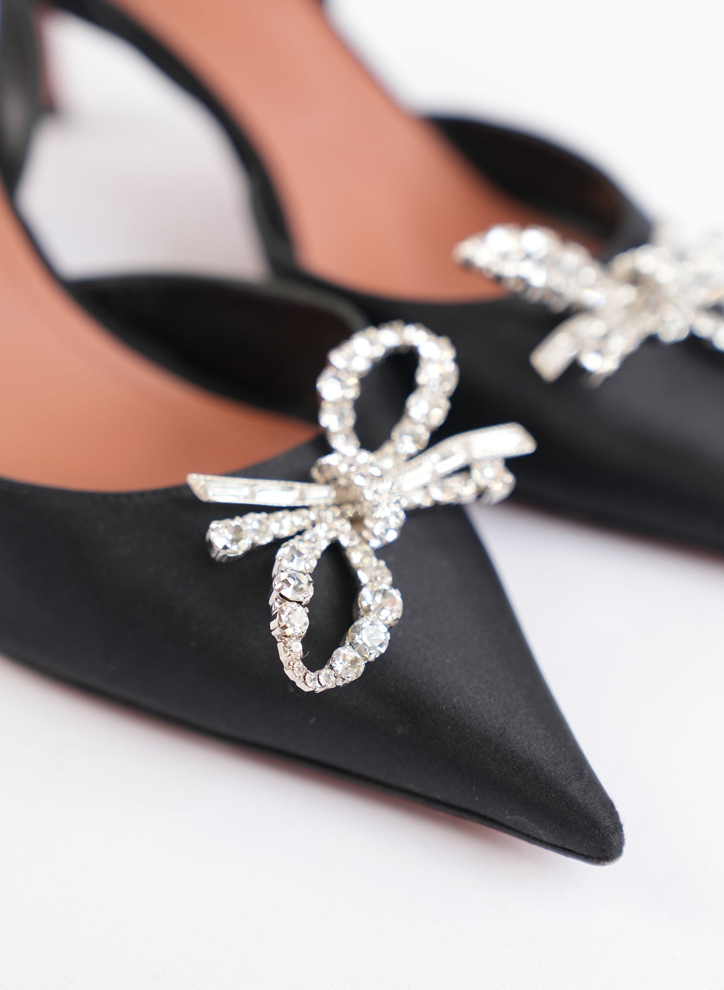 Amina Muaddi Rosie Satin Slingback Pump