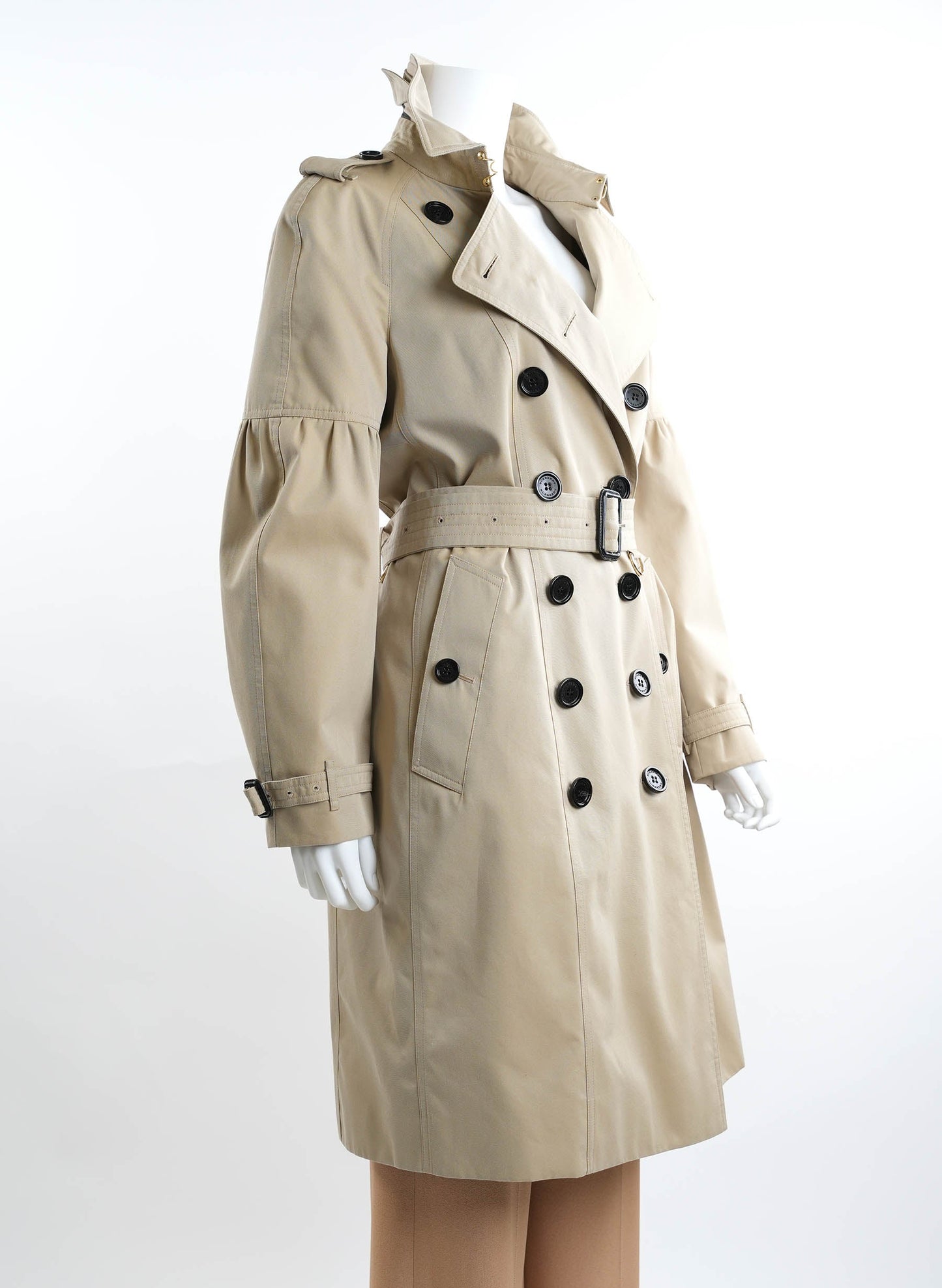 Burberry Puffball Sleeve Redhill Trench Coat