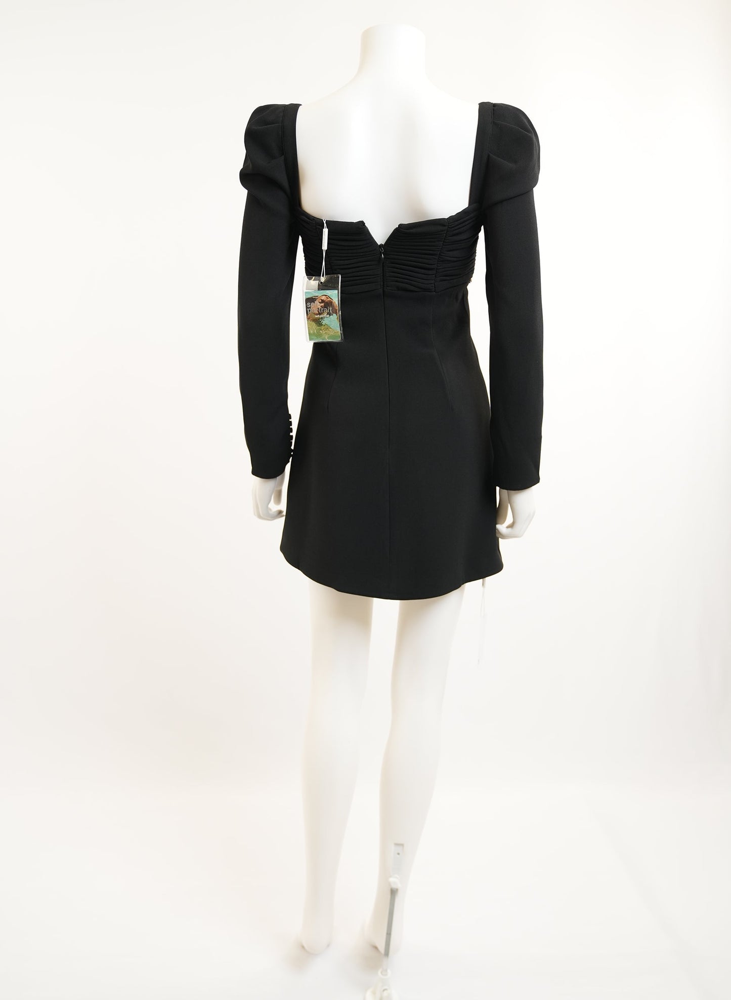 Self Portrait Crystal Embellished Black Dress