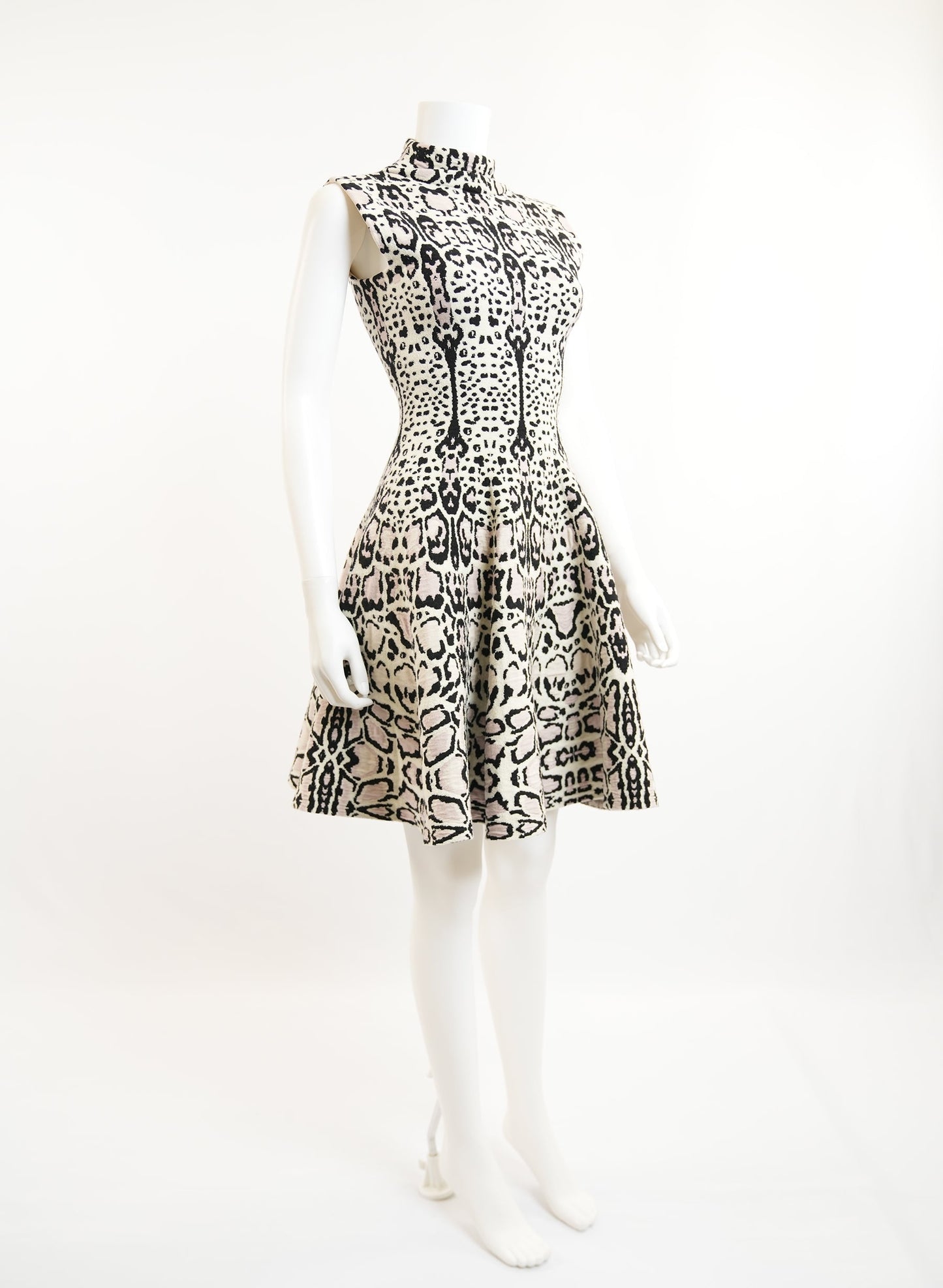 Alaia Wool Print Dress