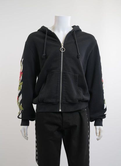 Off-White Rose Embriodery Hoodie