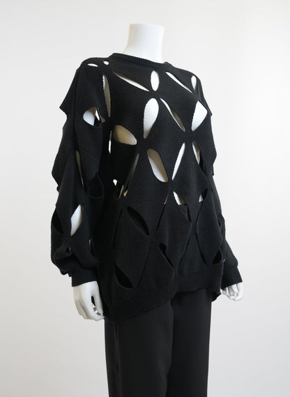 Valentino Cutout Wool Sweater