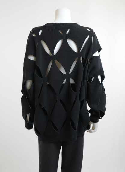 Valentino Cutout Wool Sweater