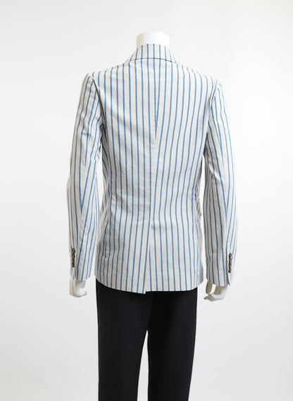 Brunello Cucinelli Striped Double-Breasted Blazer