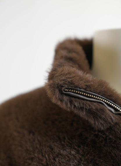 Sandra Brown Fur Jacket