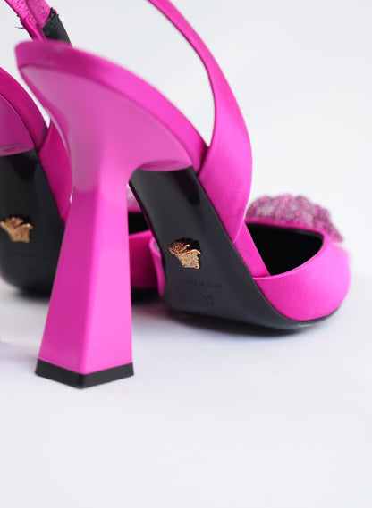 Versace Fuchsia Slingback Pumps