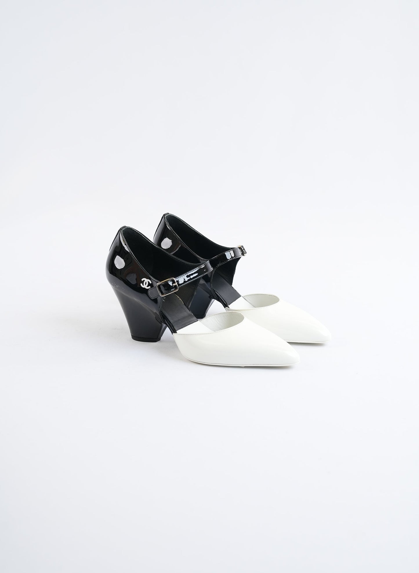 Chanel Mary Janes Patent Leather Heels