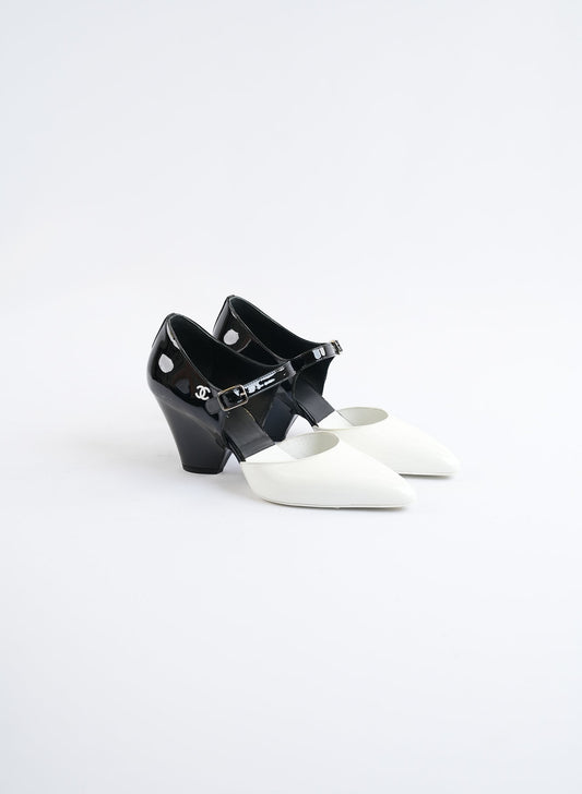Chanel Mary Janes Patent Leather Heels