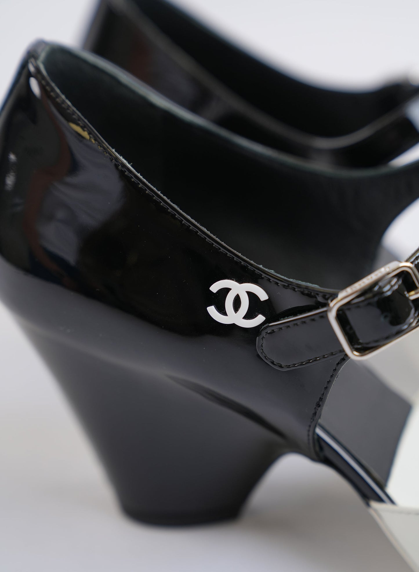 Chanel Mary Janes Patent Leather Heels