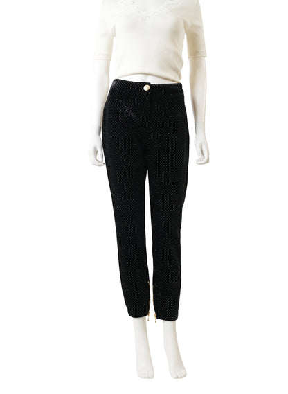 Balmain Black Velvet Pants