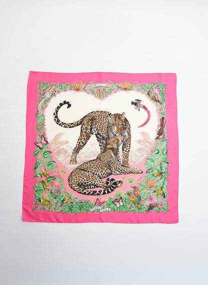Hermes Jungle Love Forever Scarf 90