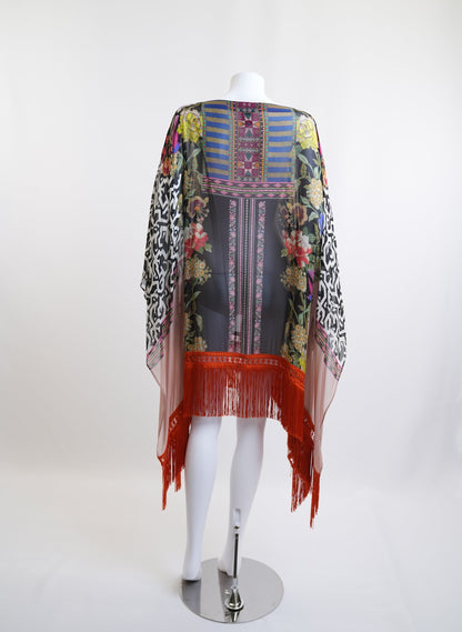 Etro Silk Printed Cape