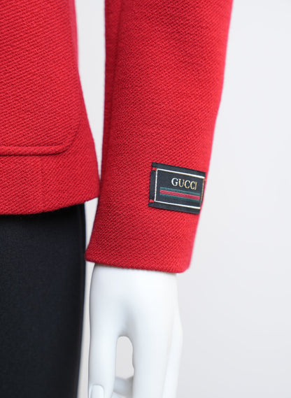 Gucci Red Wool Blazer
