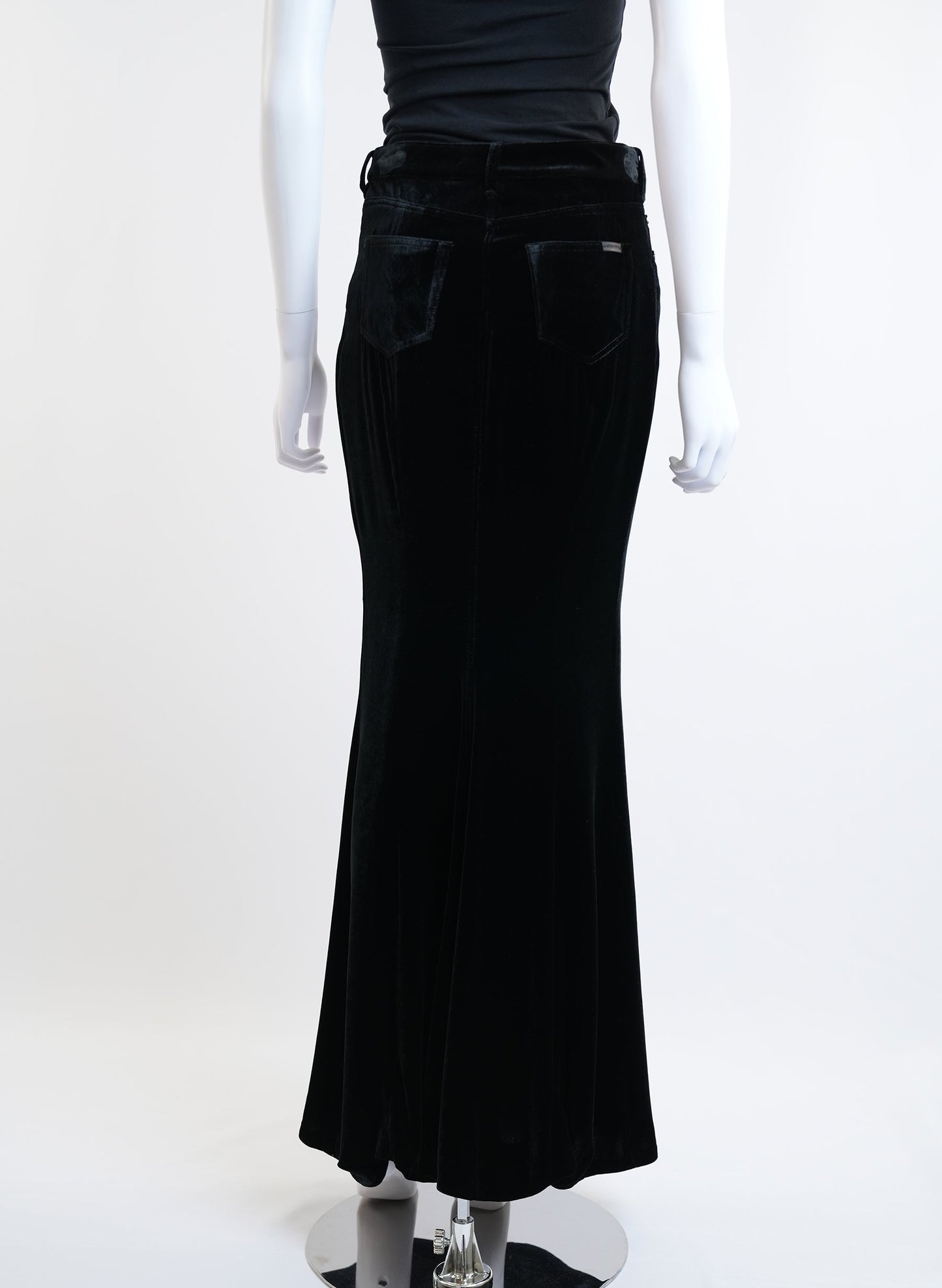 Saint Laurent Black Velvet Skirt
