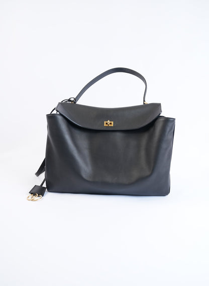 Balenciaga Leather Rodeo Black Bag