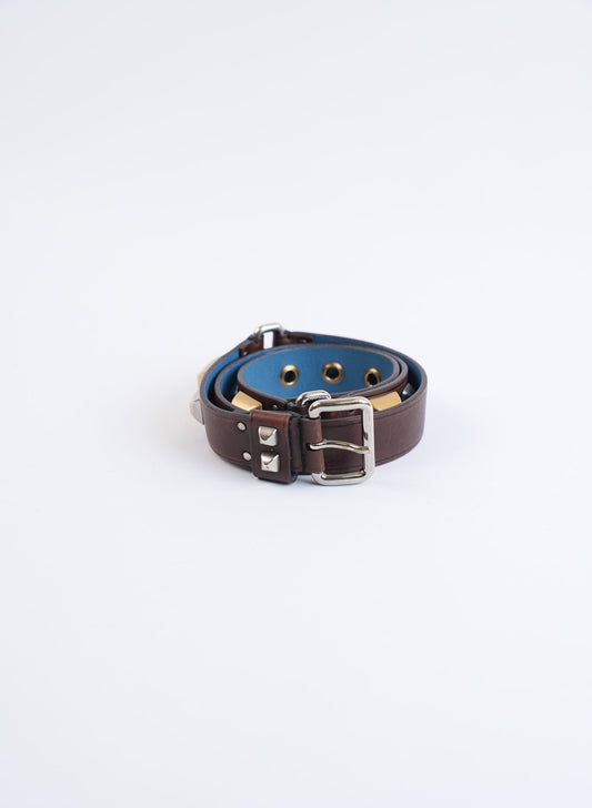 Prada Studded Leather Belt