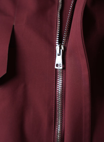 Gucci Maroon Rain Coat