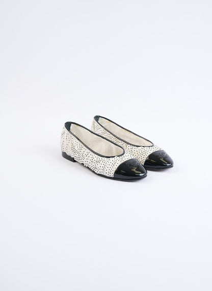 Chanel Sequin Coco Ballet Flats