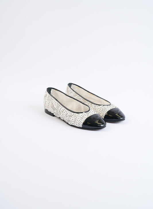 Chanel Sequin Coco Ballet Flats