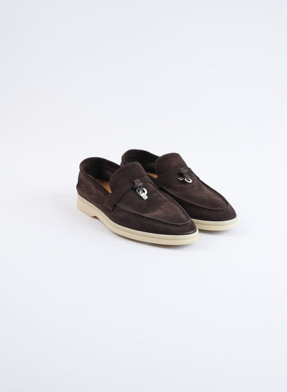 Loro Piana Brown Summer Charm Walk Loafers