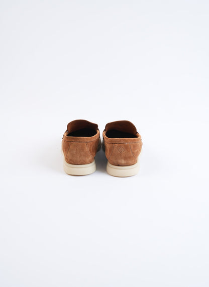 Loro Piana Light Brown Summer Charm Walk Loafers