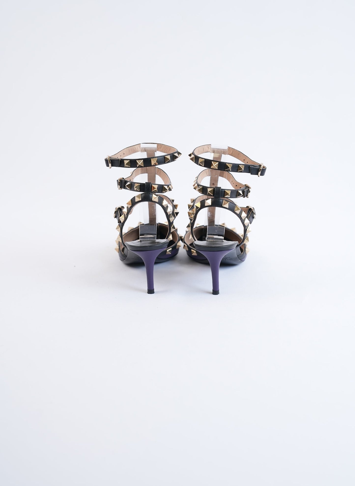 Valentino Rockstud Ankle Strap Heel Pumps