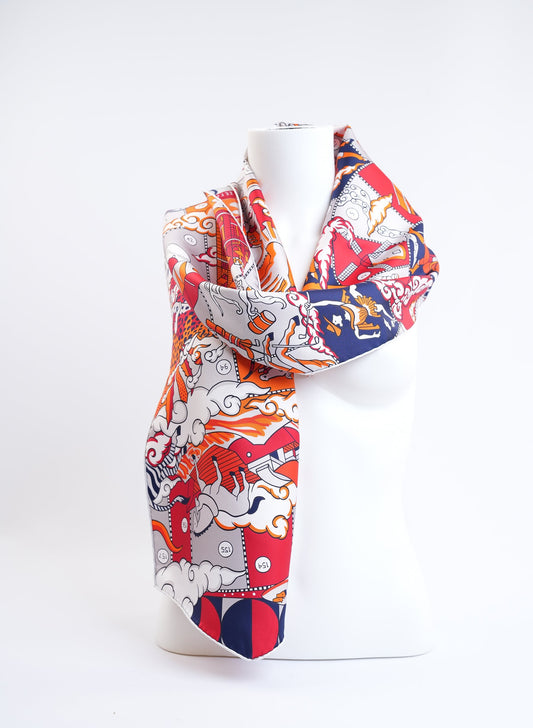 Hermes Silk Scarf