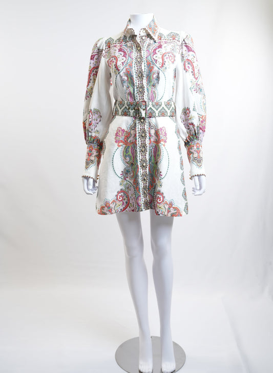 Zimmermann Paisley Print Mini Dress
