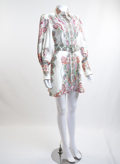 Zimmermann Paisley Print Mini Dress
