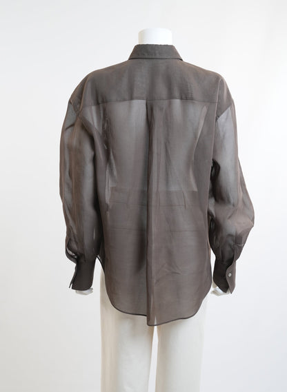 Brunello Cucinelli Embroidered Button Down