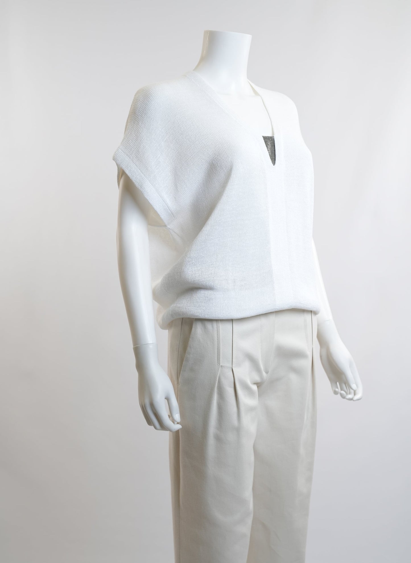 Brunello Cucinelli White Sweater