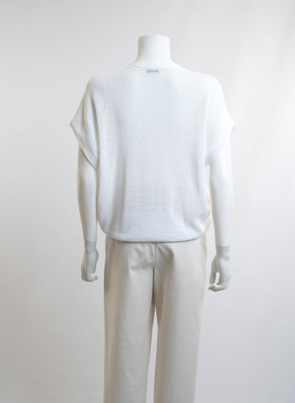 Brunello Cucinelli White Sweater