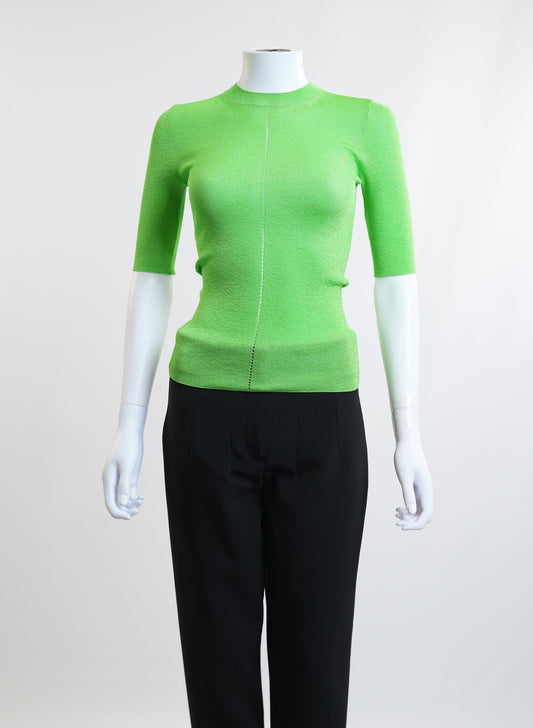 Saint Laurent Ribbed Knit Top