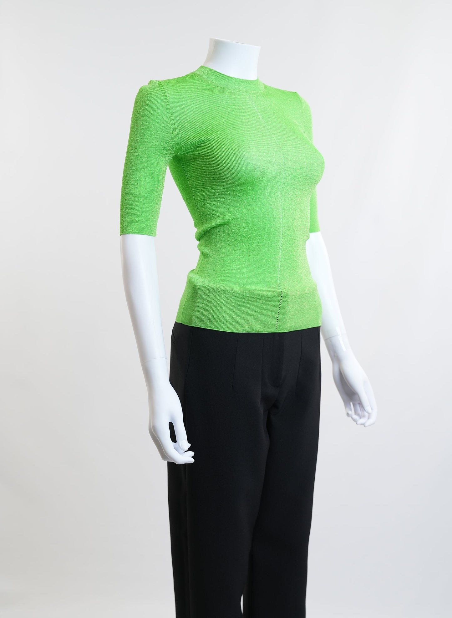 Saint Laurent Ribbed Knit Top