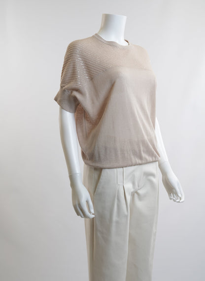 Brunello Cucinelli Beige Sweater Top