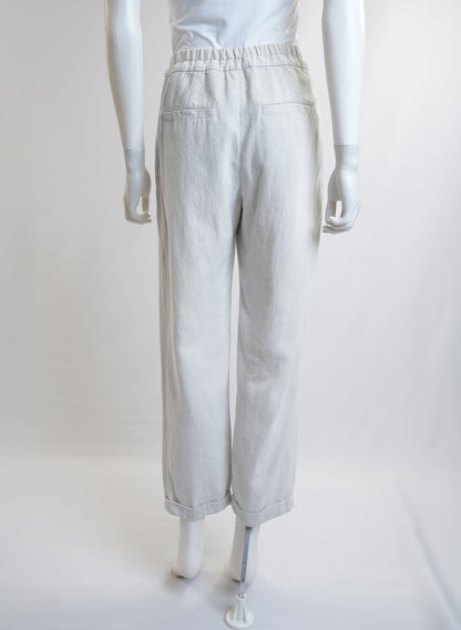 Brunello Cucinelli Drawstring Waist Cotton Trousers
