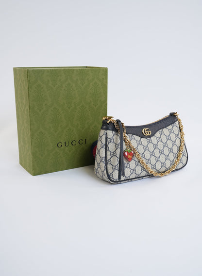 Gucci Ophidia Leather Trimmed Shoulder Bag